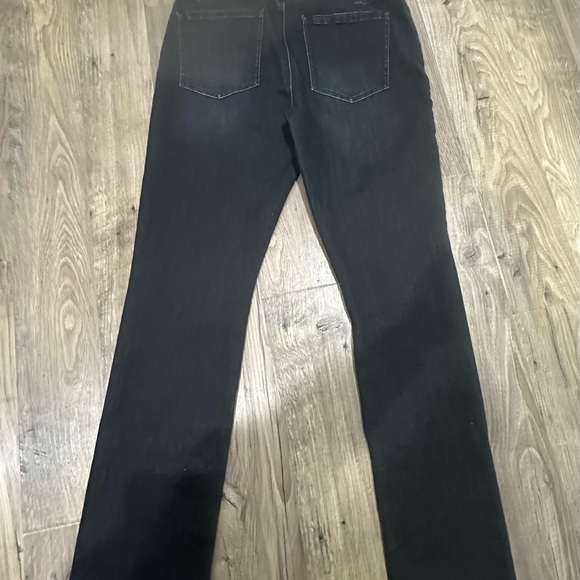 Cabi Womens 4149 Jeans Button Fly Straight Leg Black Stretch Denim Size 8 - Picture 2 of 8